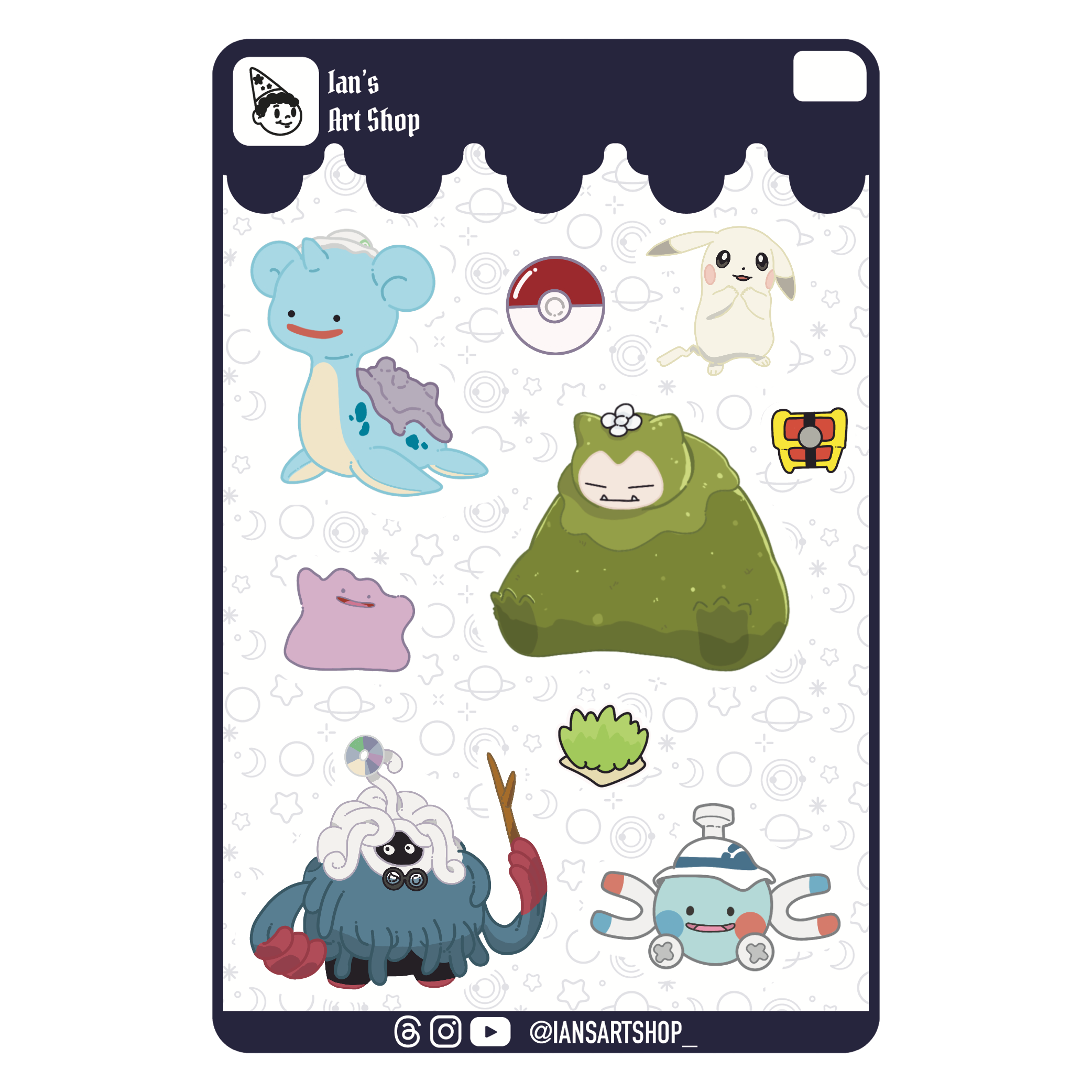 PKMN Utopia Sticker Sheet
