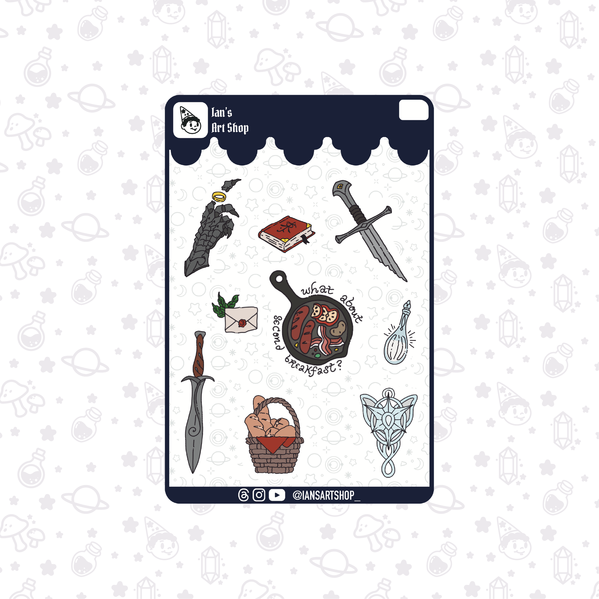 LOTR Sticker Sheet