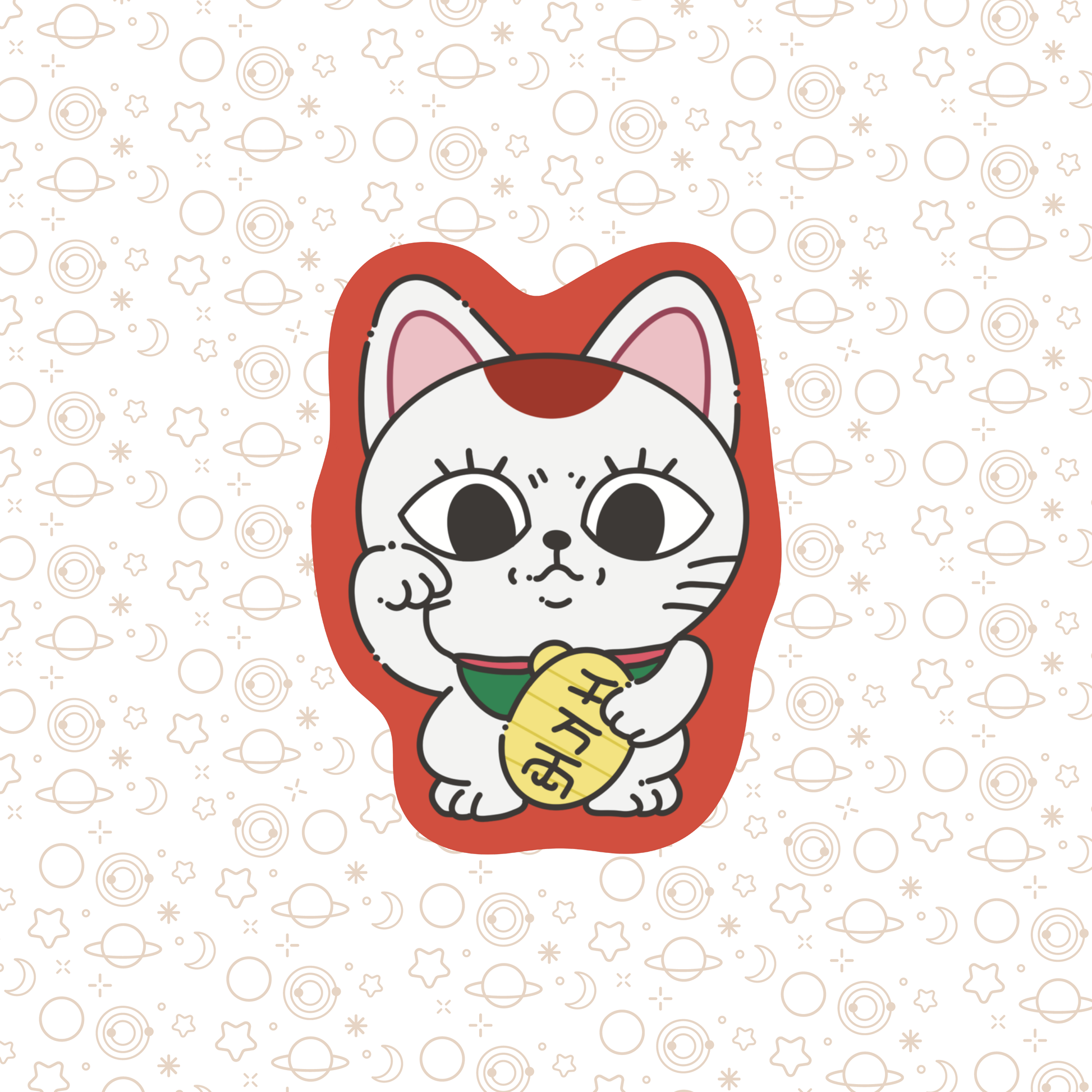 Lucky Cat Sticker