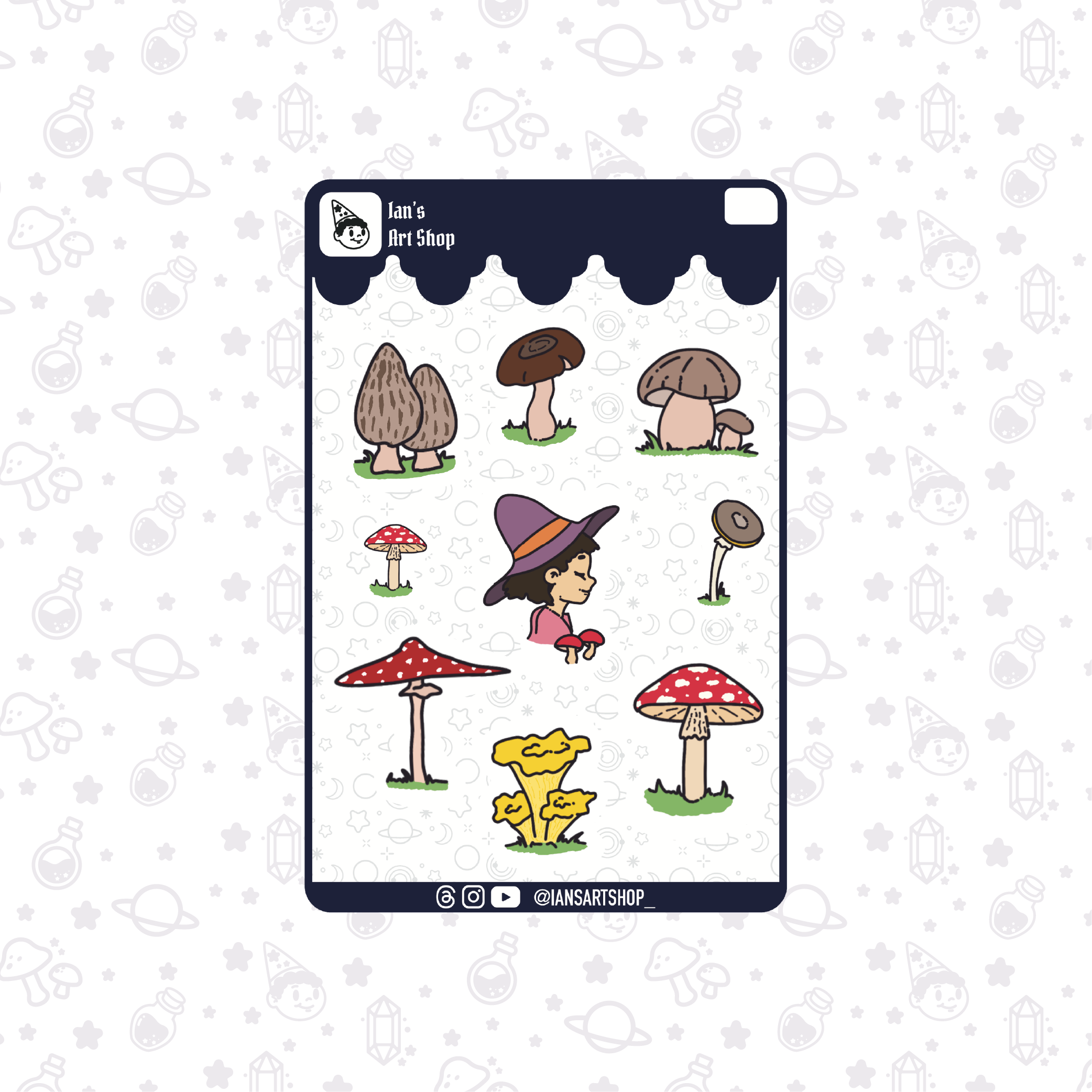 Mushroom Mania Sticker Sheet