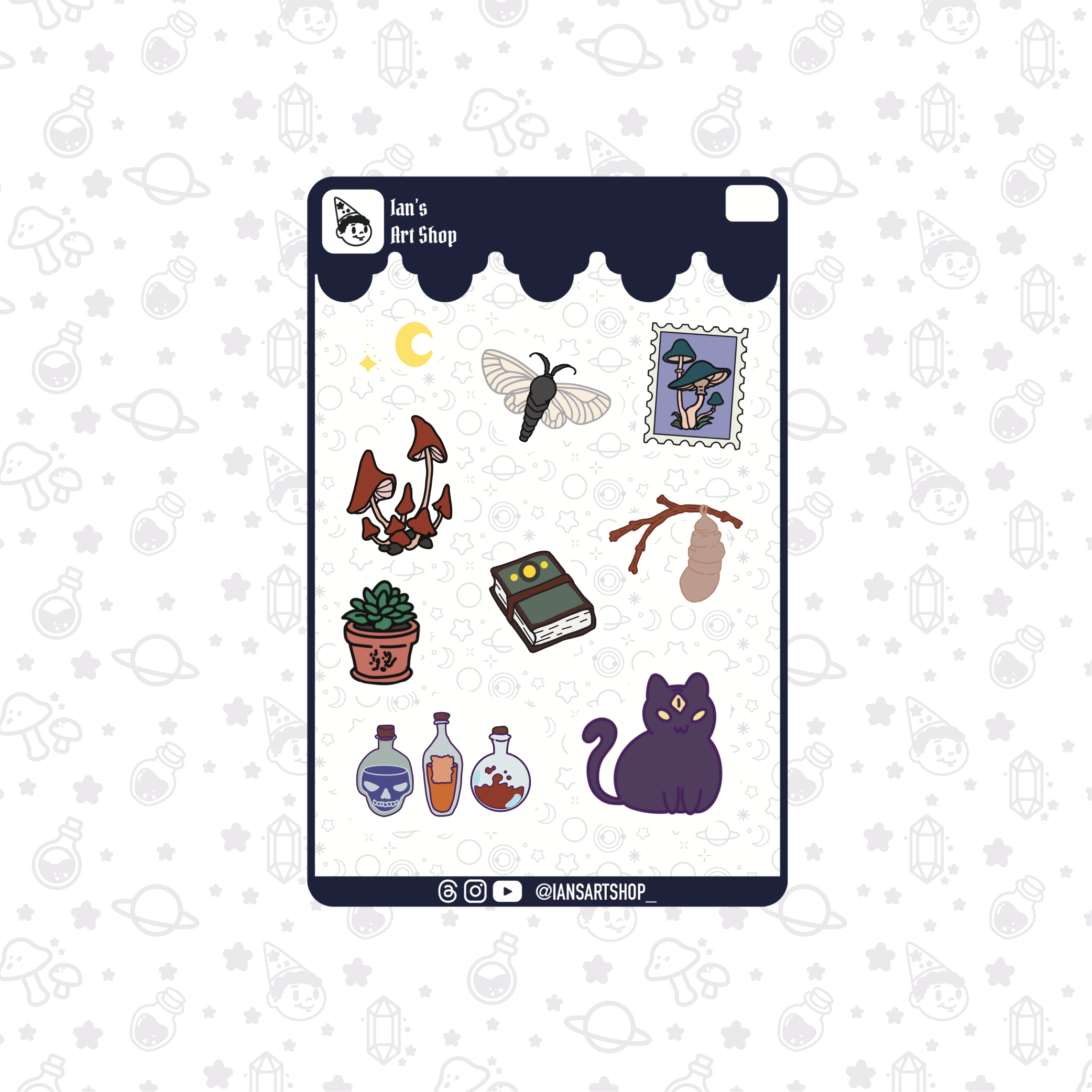 Weird Items Sticker Sheet