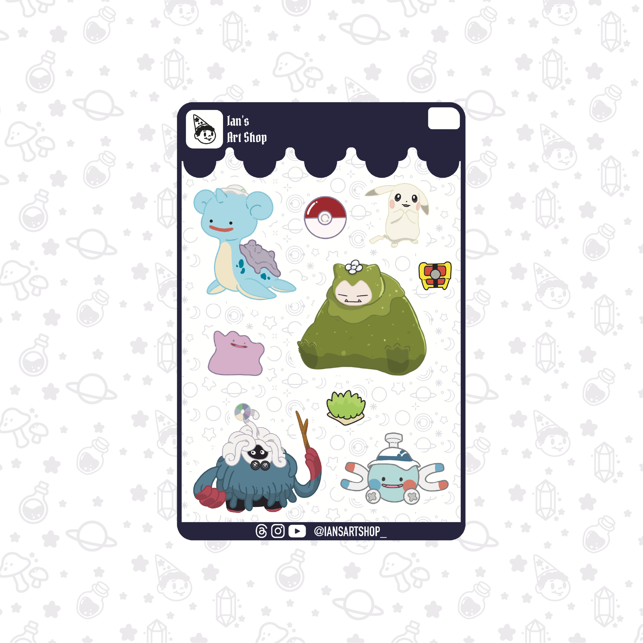 PKMN Utopia Sticker Sheet