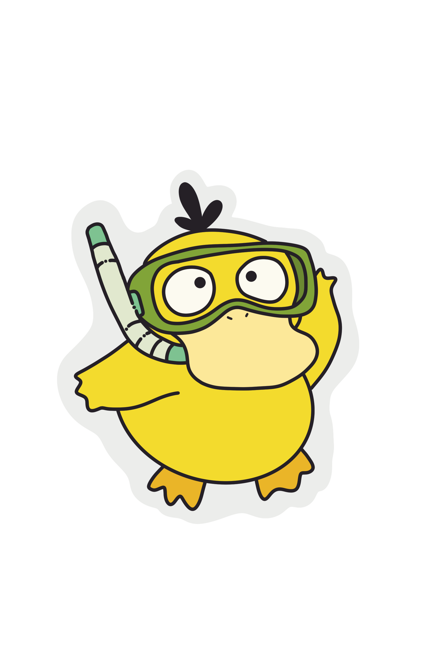 Migrane duck Sticker
