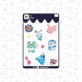 Water PKMN Sticker Sheet