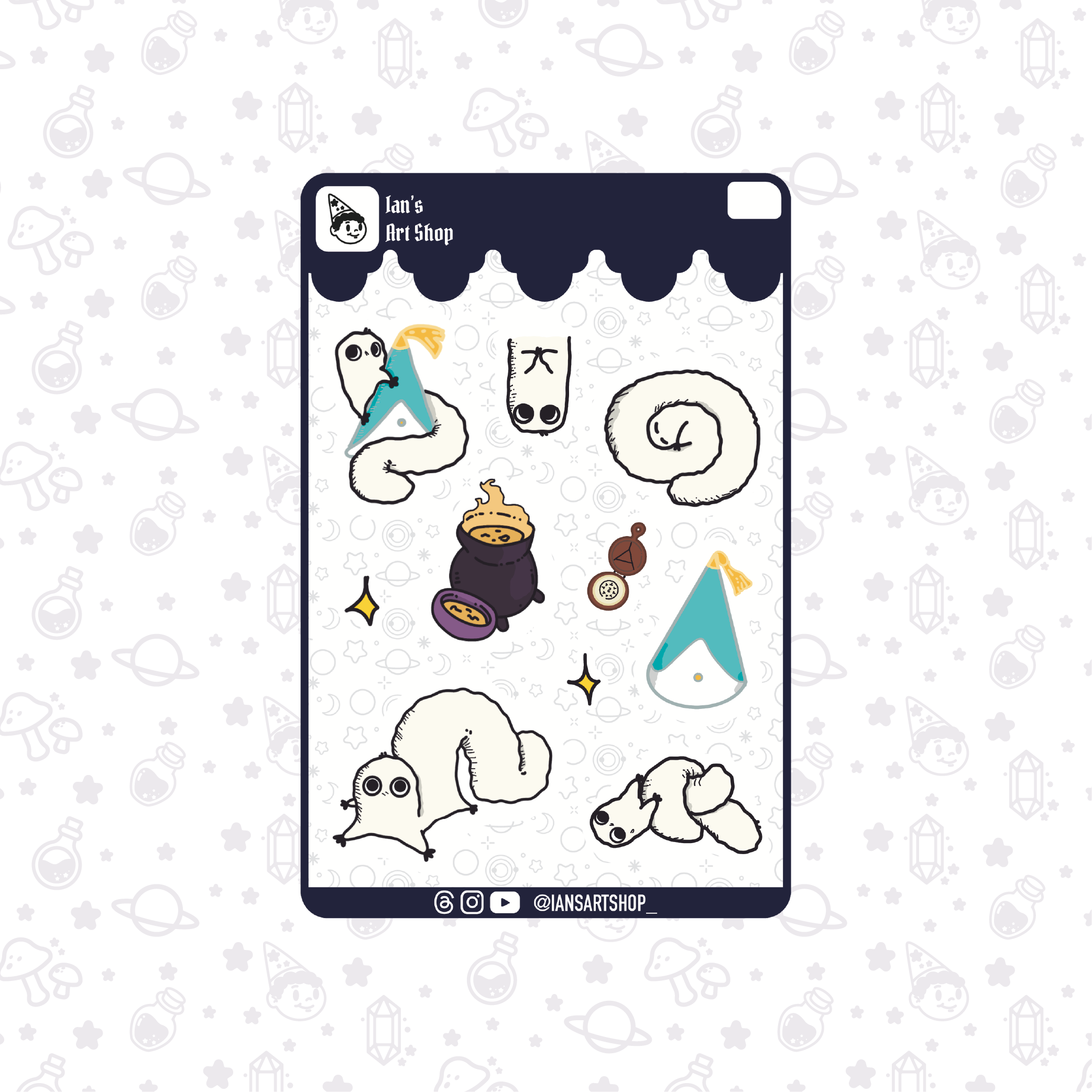 Brush Buddy Sticker Sheet